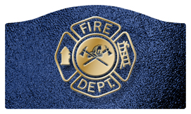 DASHELL-418-SH-BL Fire Department Shimmer Blue Background